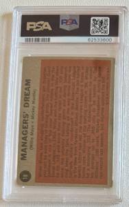 lot 3A image: Mickey Mantle  Willie Mays 1962 Topps Managers Dream #18 PSA Graded 2 GD Vintage Baseball Card
