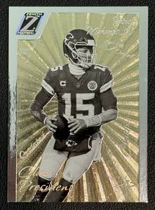 lot 10A image: Partick Mahomes 2022 Zenith Thick Stock Silver Insertclass President #CP-2017 Football Card