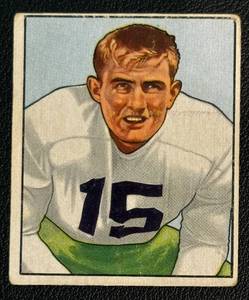 lot 42A image: 1950 Bowman Clayton Tonnemaker #118 - Minnesota Native University of Minnesota Vintage Football Card