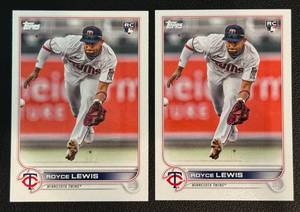 lot 58A image: Royce Lewis 2 Card RC Lot Minnesota Twins Rookie Baseball Cards