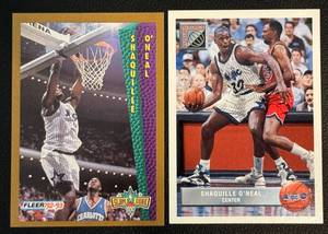 lot 60A image: Shaquille ONeal 2 Card RC Lot - Rookie Basketball Cards