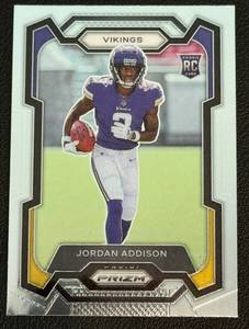 lot 63A image: Jordan Addison RC 2003 Prizm #268 Rookie Minnesota Vikings Football Card