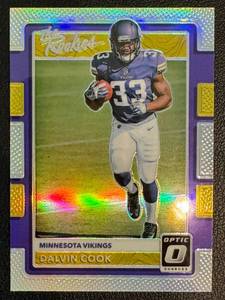 lot 66A image: Dalvin Cook RC Prizm 2017 Donruss Optic #13 Rookie Minnesota Vikings Football Card