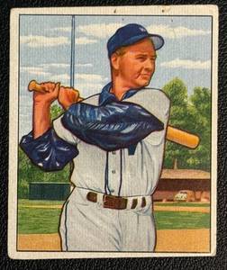 lot 78A image: 1950 Bowman Sherry Robertson #161 Vintage Baseball Card