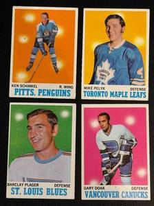 lot 83A image: 1970 Topps Hockey Lot of 4 Vintage Cards
