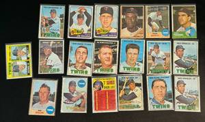lot 85A image: Minnesota Twins 1962-1969 19 Card Vintage Baseball  Lot