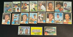 lot 89A image: Minnesota Twins 1961-1969 19 Card Vintage Baseball  Lot
