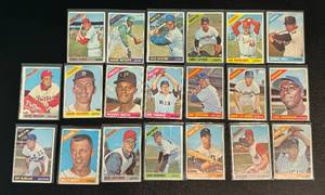 lot 92A image: 1966 Topps Baseball 20 Card Vintage Lot