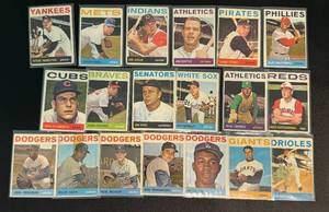 lot 95A image: 1964 Topps Baseball 19 Vintage Card Lot
