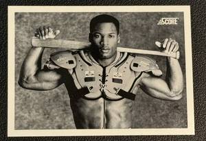 lot 20E image: Bo Jackson Iconic Baseball Card 1990 Score #697