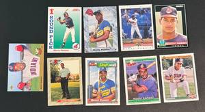 lot 30E image: Manny Ramirez 9 Card Rookie Baseball Lot