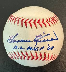 lot 5D image: Harmon Killebrew Autographed MLB Baseball Inscribed AL MVP 69