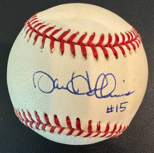 lot 38D image: Dave Hollins Autographed MLB Baseball - 1996 Minnesota Twins