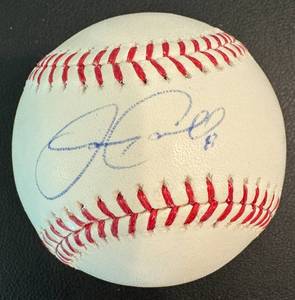 lot 47D image: Jamey Carrol Autgraphed MLB Baseball with MLB COA, Obtained at 2012 Twins Fest