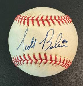 lot 50D image: Scott Baker Autographed MLB Practice Ball - #30 Jersey Number - Minnesota Twins