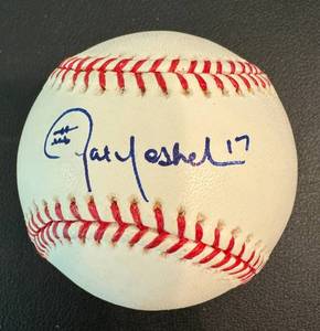 lot 55D image: Pat Neshek #17 Autographed MLB Baseball - Obtained at Done 4122007 - Minnesota Twins
