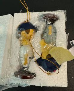 lot 43D image: (2) Minnesota Twins Bobblehead Christmas Ornaments