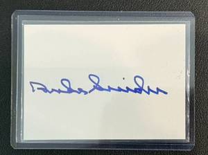 lot 20D image: Duke Snider Autographed Card with COA