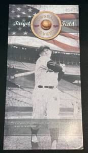 lot 35D image: Target Field Townball Tavern Menu with Killebrew on the Front Around 2010-2013 - Minnesota Twins Basbeall