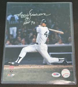 lot 12D image: Reggie Jackson Autographed 8x10 Photo with PSA COA #44 HOF 93 in Silver Sharpie