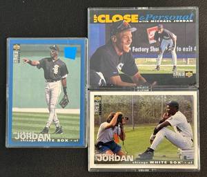 lot 59D image: Michael Jordan 1994 UD Collectors Choice #s 238, 500, 635 Baseball Cards
