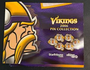 lot 50 image: Minnesota Vikings 2005 Pin Collection - Full Set - Football