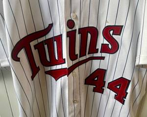 lot 7D image: Minnesota Twins White Jersey #44 Pridie 2003 Set 1, Size 10 w 2 Extra Length