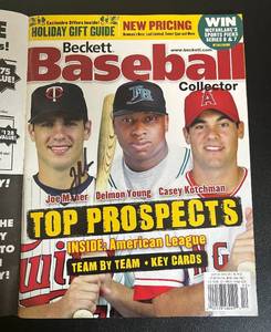 lot 16D image: Joe Mauer Autographed 2003 December Beckett - Minnesota Twins Baseball