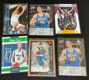 lot 47F image: Kevin Love 6 Card Basketball Lot with Rookie