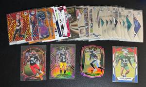 lot 58F image: Large Lot of 2020 Panini Football Cards - Die Cuts, Rookies, Inserts, Stars and More
