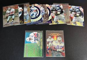 lot 62F image: Emmitt Smith 12 Card Insert, Die Cut, Finest, and More Football Card Lot