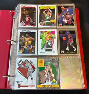 lot 12F image: Large Binder of 425 NBA Basketball Card with Stars