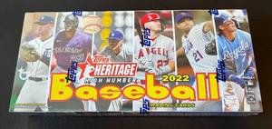 lot 16F image: 2022 Topps Heritage High Number Series - Factory Sealed Baseball Card Box