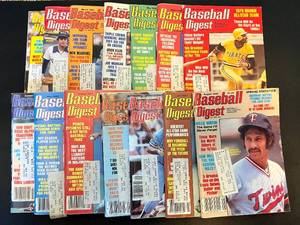 lot 37B image: Baseball Digest Lot of 14 Vintage Magazine from 1979-1984