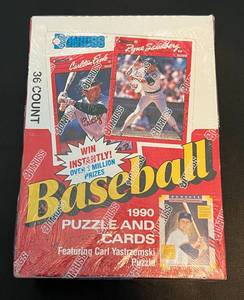 lot 41B image: 1990 Donruss Baseball Factory Sealed 36 Pack Card Box