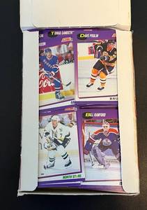 lot 42B image: 1991 Score NHL Hockey Box Full of Cards
