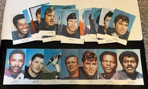 lot 35B image: Vintage 1970s Minnesota Vikings Team Issued Photo Lot of 38 with stars - Jim Marshall, Fred Cox, Carl Eller, Paul Krause, Dave Osborn, Alan Page, Ron Yary and More