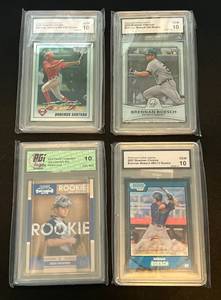 lot 49B image: Lot of 4 Gem Mint 10 Graded Rookie Baseball Cards