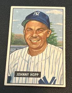 lot 97B image: 1951 Bowman Johnny Hopp #146 Vintage Baseball Card