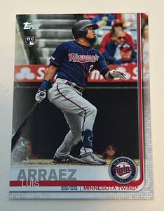 lot 105B image: Luis Arraez RC 2019 Topps Update #US247 Rookie Minnesota Twins Baseball Card