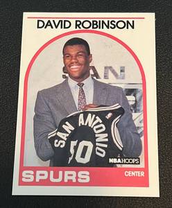 lot 106B image: David Robinson RC 1989 NBA Hoops #138 Rookie Baseball Card