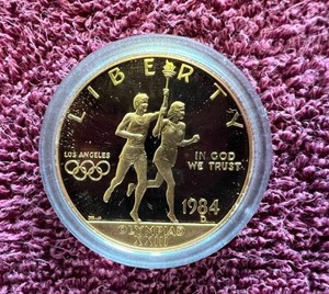 lot 1 image: 1984 Proof Olympic Gold Eagle $10 Coin