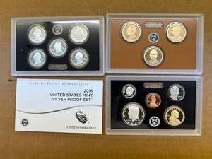 lot 6 image: 2016 US Mint Silver Proof Set