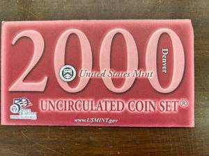 lot 67 image: 2000 US Mint Uncirculated Coin Set Denver
