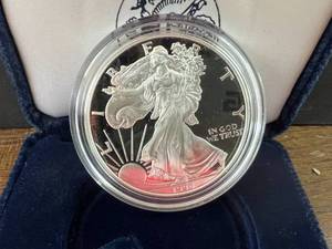 lot 69 image: 1996 American Eagle One Ounce Proof Silver Coin