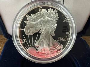 lot 70 image: 1996 American Eagle One Ounce Proof Silver Coin