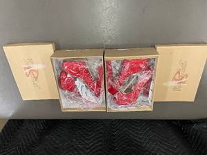 lot 50 image: E4 - Anibel Tisha-2 Red High Heel Shoes - Size 7.5 - Lot of 2 Pairs