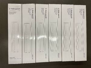 lot 62 image: DE 4 - Lot of 6 Baseline 3-Hole Punches