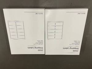 lot 67 image: Lot of 2 Baseline 2500 Shipping Labels
