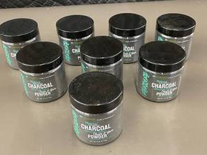 lot 72 image: inVitamin Activated Charcoal Tooth & Gum Powder - Spearmint Flavor, 2.75 oz - Lot of 7